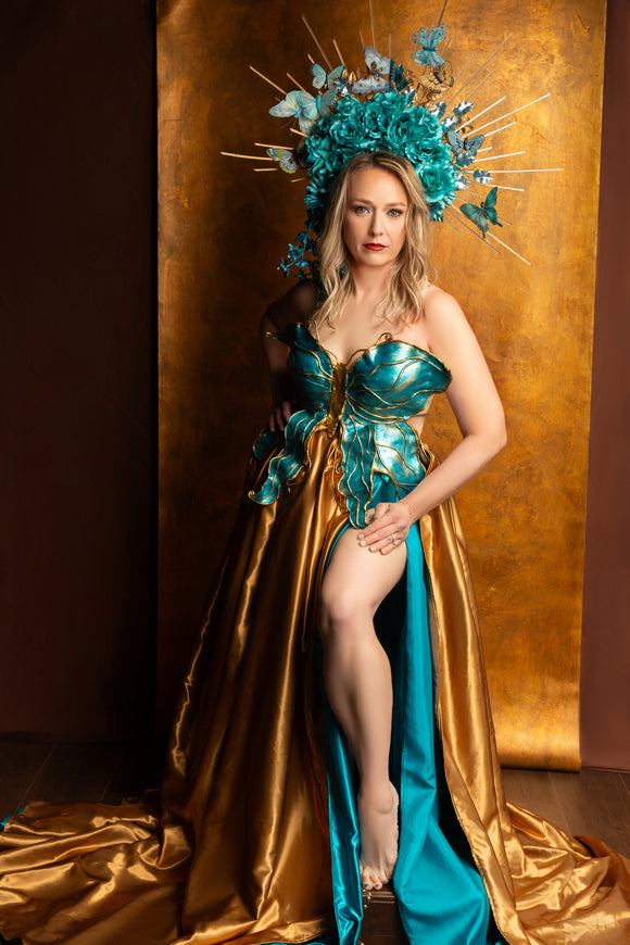 Bee J Stanley LuXee Couture ~ Butterfly Molded Corset Gown – Blutterfly Baby Boutique Couture