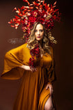 Boujee Bee LuXee ~ The Red Goddess Floral Headdress