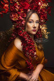 Boujee Bee LuXee ~ The Red Goddess Floral Headdress
