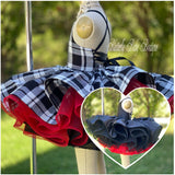 Cupcake Couture ~ Christmas Black and White Buffalo Plaid ~ Reversible~ Pre-Order