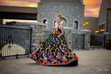 LuXee Couture Gown Rental~ Painted Flowers