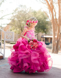 LuXee Couture Gown Rental~ Cascading Loopy Floral