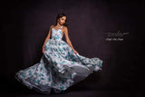 LuXee Couture Gown Rental~ Teal Roses