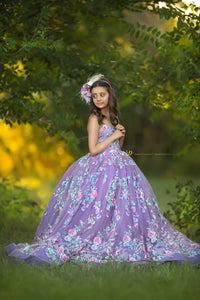 LuXee Couture Gown Rental~Bella Purple