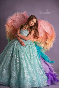 Couture Teen Angel Wings~ Pastel Rainbow