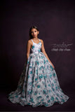 LuXee Couture Gown Rental~ Teal Roses