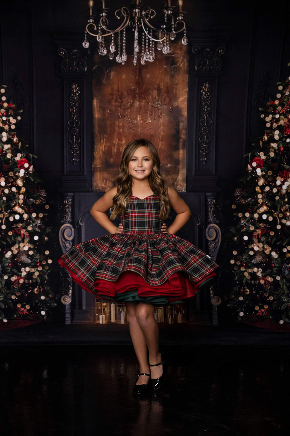 Cupcake Couture Rental~ Christmas Black Plaid ~ Reversible Blutterfly Baby Boutique Couture Cupcake Couture Rental~ Christmas Black Plaid ~ Reversible Blutterfly Baby Boutique Couture
