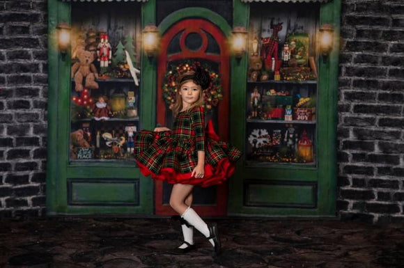 Cupcake Couture Rental~ Christmas Plaid~ Black & Red