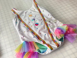 Carnival Couture~ White and Rainbow Leo~ Pre-Order